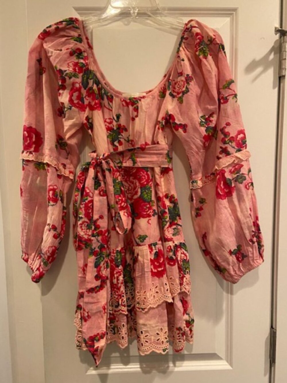 Love Shack Fancy Ambrosia Mini Dress in Pink Desert Floral Size 00